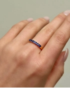 Pierścionek z szafirowymi cyrkoniami Sapphire