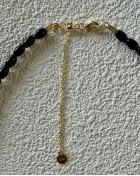 Naszyjnik choker z serduszkiem Always Onyx Gold
