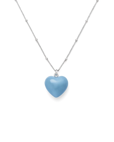 Naszyjnik z serduszkiem Love Aquamarine Silver