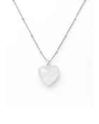 Naszyjnik z serduszkiem Love Moonstone Silver
