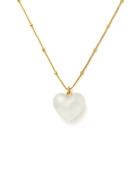 Naszyjnik z serduszkiem Love Moonstone Gold