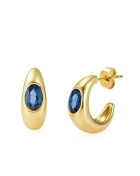 Kolczyki srebrne z cyrkonią Thalasso Gold