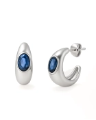 Kolczyki srebrne z cyrkonią Thalasso Silver