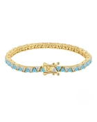 Bransoletka tenisowa z cyrkoniami Marina Gold