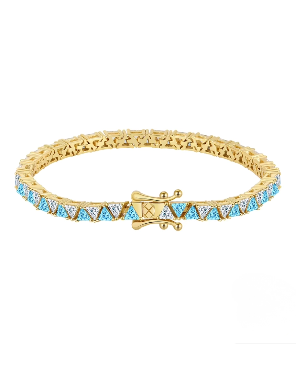 Bransoletka tenisowa z cyrkoniami Marina Gold