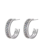 Kolczyki srebrne z cyrkoniami Crown Silver