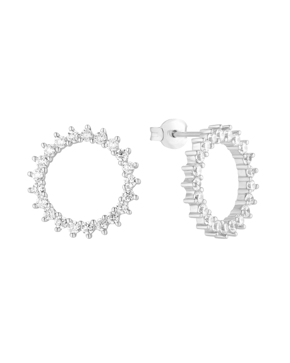 Kolczyki srebrne z cyrkoniami Soleil Silver
