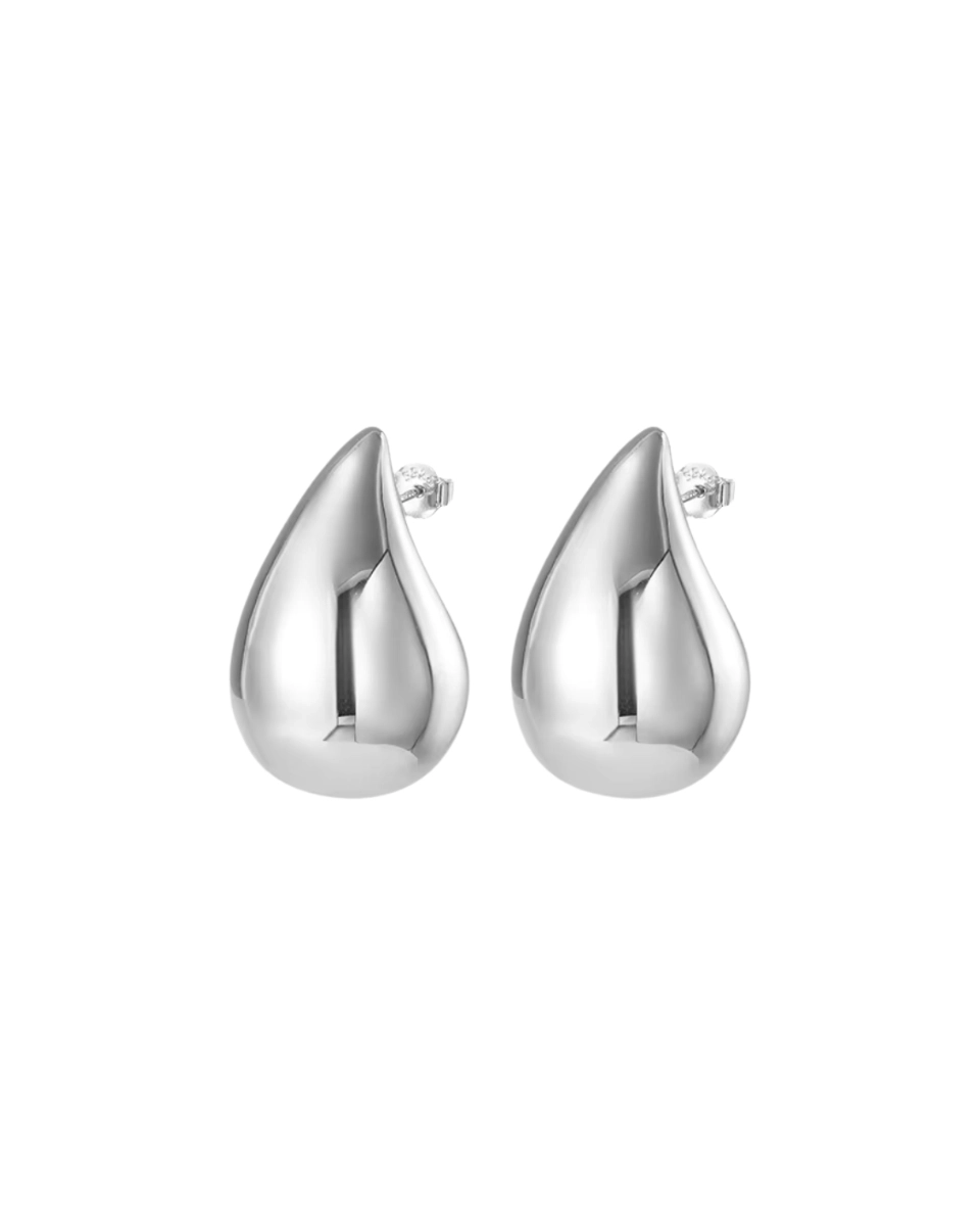 Kolczyki srebrne łezki Tear Maxi Silver
