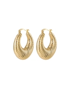 Kolczyki duże koła srebrne pozłacane Rays Gold