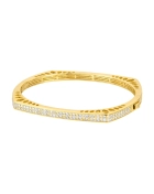 Bransoletka srebrna sztywna bangle Milano Gold