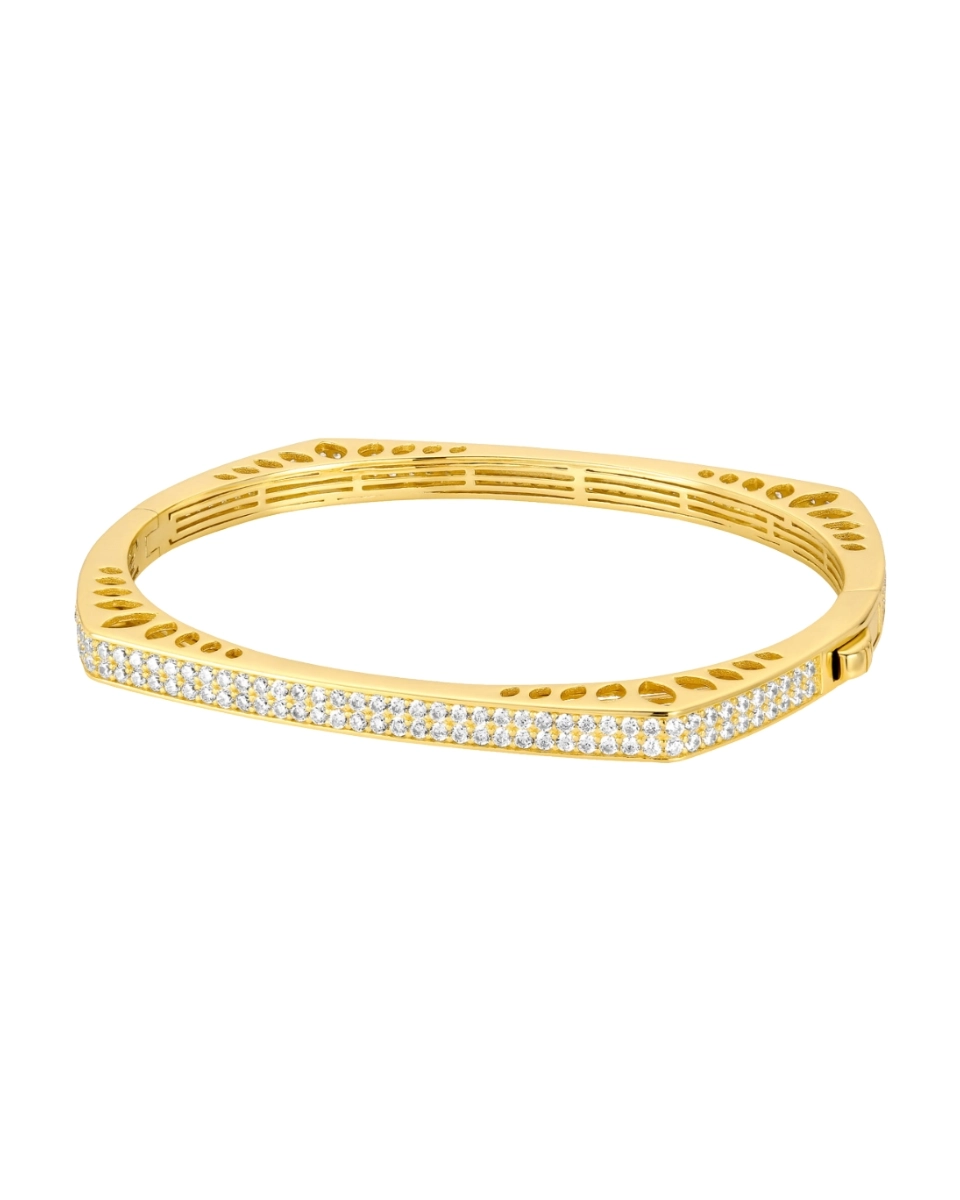 Bransoletka srebrna sztywna bangle Milano Gold