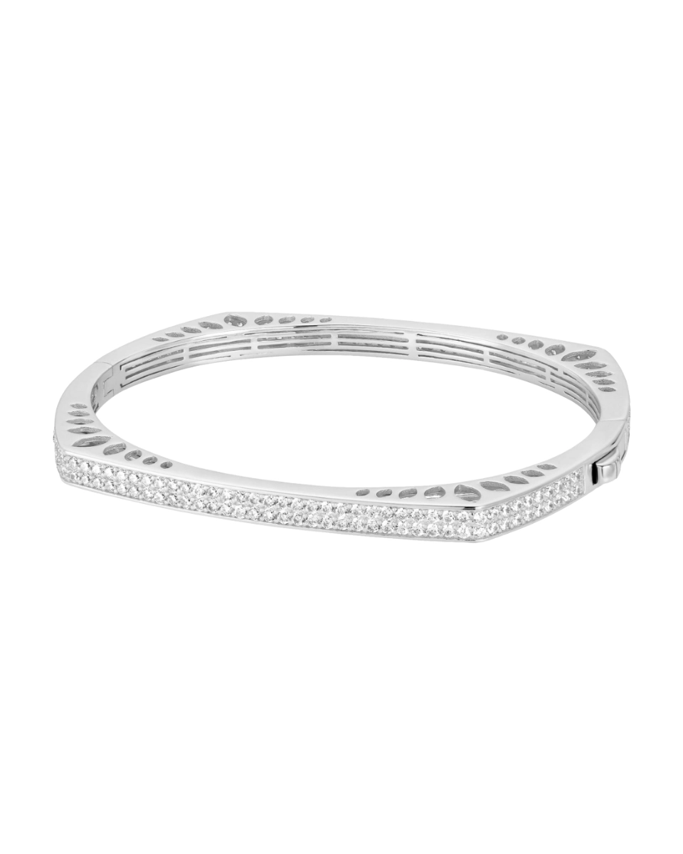 Bransoletka srebrna sztywna bangle Milano Silver