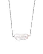 Naszyjnik srebrny z naturalną perłą Daisy Silver