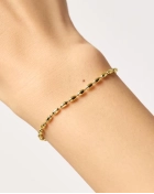 Bransoletka srebrna Rice Gold