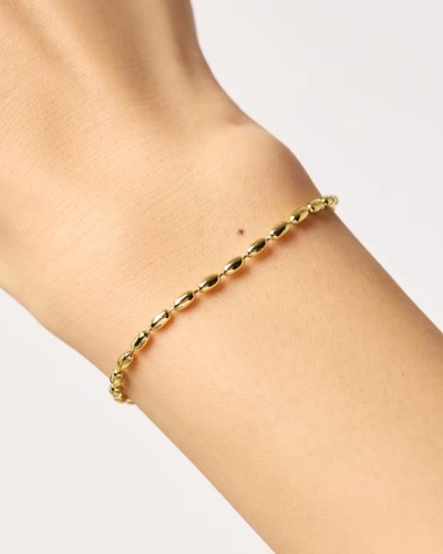 Bransoletka srebrna Rice Gold