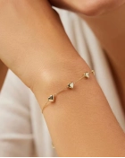 Bransoletka z serduszkiami Beloved Gold