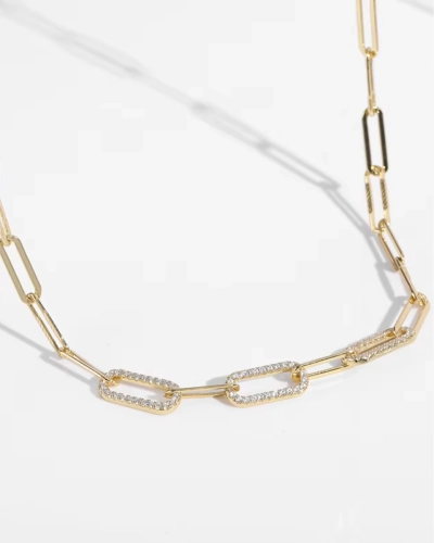 Naszyjnik łańcuch Shine Gold