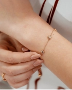 Bransoletka z serduszkiami Beloved Gold