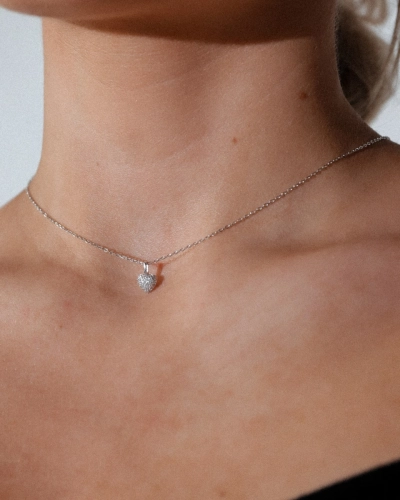 Naszyjnik z serduszkiem Lilly Silver