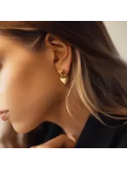 Kolczyki z serduszkiem pozłacane Loving Gold srebro pozłacane