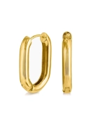 Kolczyki srebrne Clip Gold