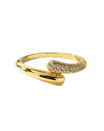 Pierścionek srebrny z cyrkoniami Viva Gold