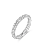 Pierścionek srebrny z cyrkoniami Band Silver