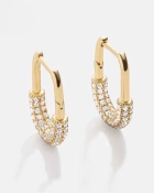 Kolczyki srebrne z cyrkoniami Fame Gold