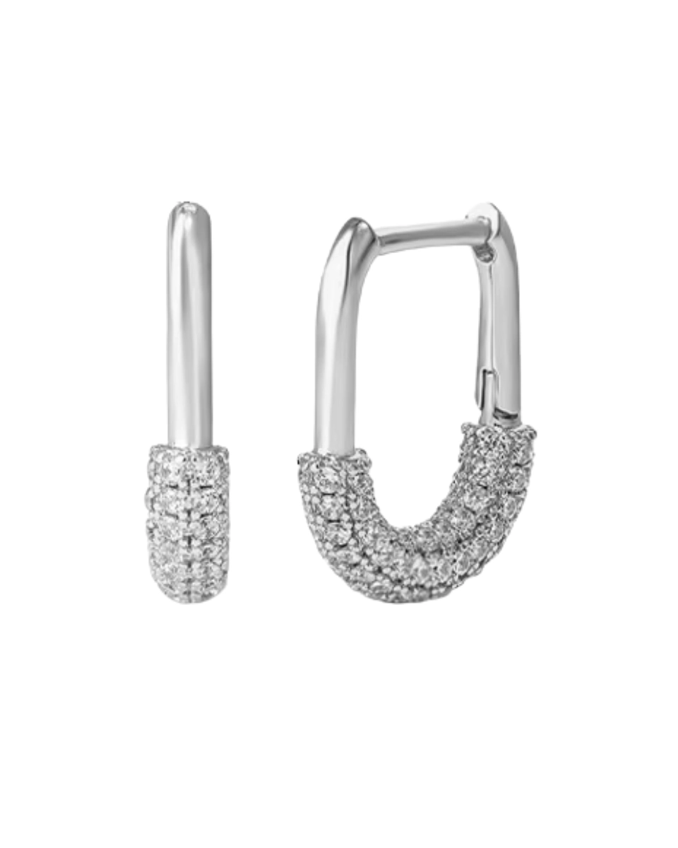 Kolczyki srebrne z cyrkoniami Fame Silver