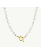 Naszyjnik z perłami Pearl Hook Gold srebro pozłacane