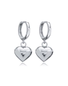 Kolczyki z serduszkami Honey Silver