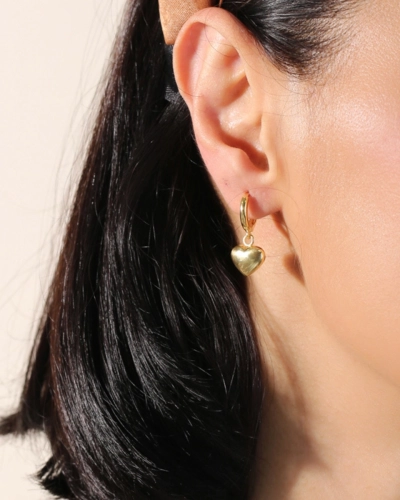 Kolczyki z serduszkami Honey Gold