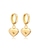Kolczyki z serduszkami Honey Gold