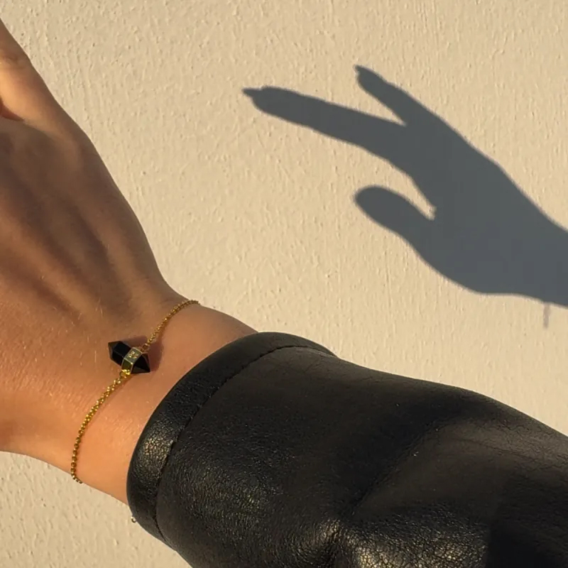 Bransoletka z czarnym onyksem Snobistiq